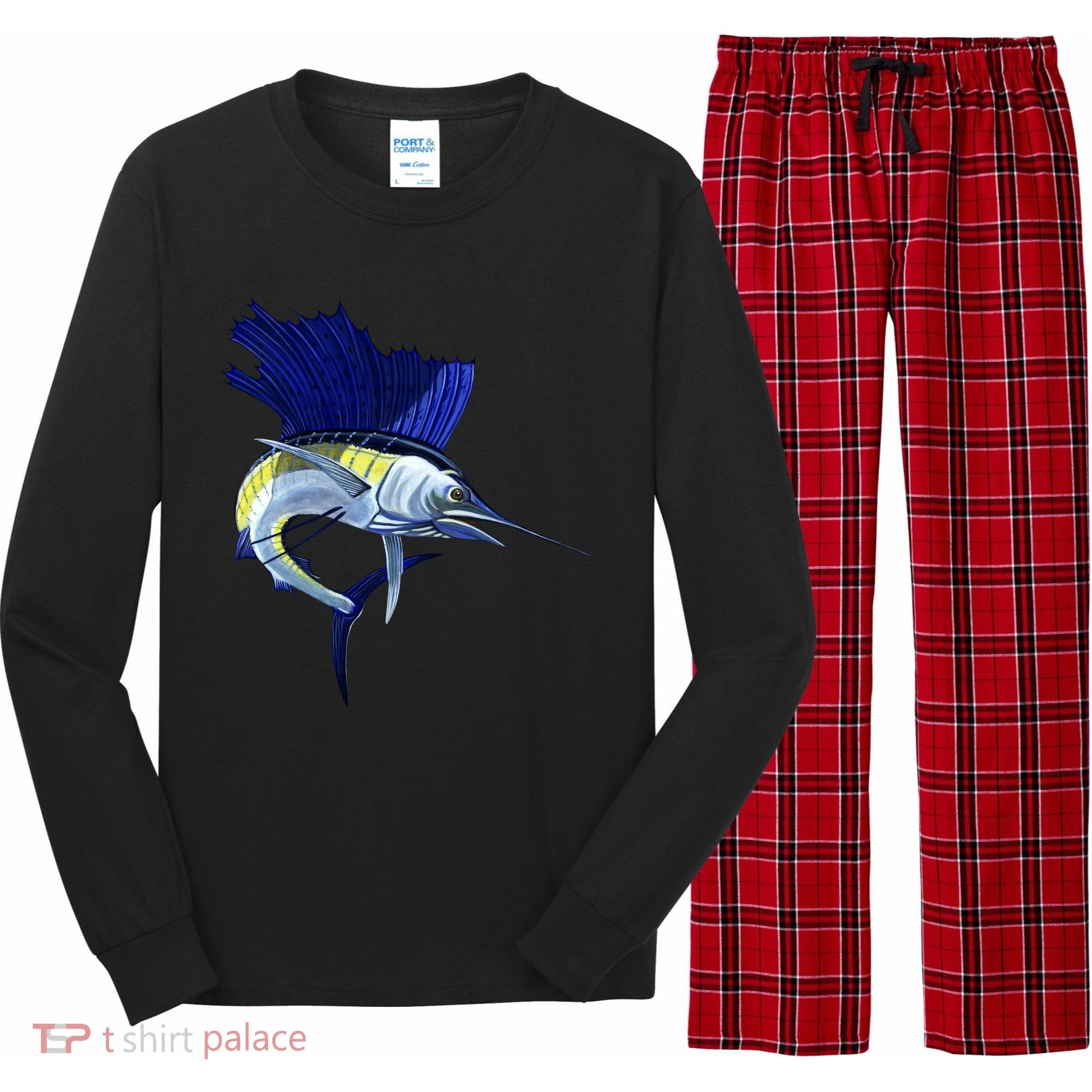 Wildlife Sailfish Long Sleeve Pajama Set