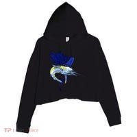 Wildlife Sailfish Crop Fleece Hoodie thumb 0