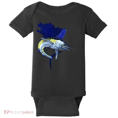 Wildlife Sailfish Baby Bodysuit
