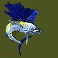 Wildlife Sailfish Mousepad thumb 1