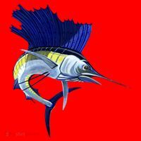 Wildlife Sailfish Santa Hat thumb 1