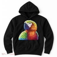 Wildlife - Scarlet Macaw Ara Parrot Hoodie thumb 0