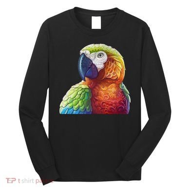 Wildlife - Scarlet Macaw Ara Parrot Long Sleeve Shirt