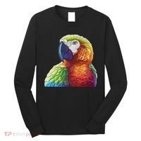 Wildlife - Scarlet Macaw Ara Parrot Long Sleeve Shirt thumb 0