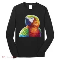 Wildlife - Scarlet Macaw Ara Parrot Long Sleeve Shirt thumb 0