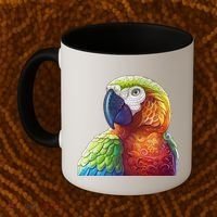Wildlife - Scarlet Macaw Ara Parrot Coffee Mug thumb 2