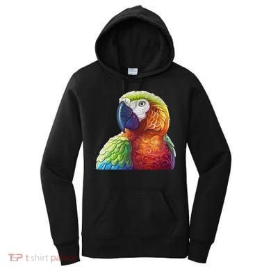 Wildlife - Scarlet Macaw Ara Parrot Women's Hoodie