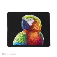 Wildlife - Scarlet Macaw Ara Parrot Mousepad thumb 0