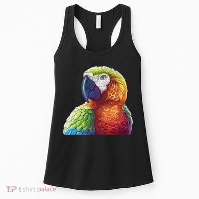 Wildlife - Scarlet Macaw Ara Parrot Women's Tank Top