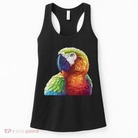 Wildlife - Scarlet Macaw Ara Parrot Women's Tank Top thumb 0