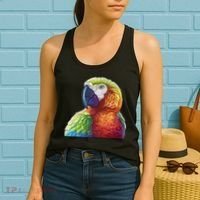 Wildlife - Scarlet Macaw Ara Parrot Women's Tank Top thumb 2