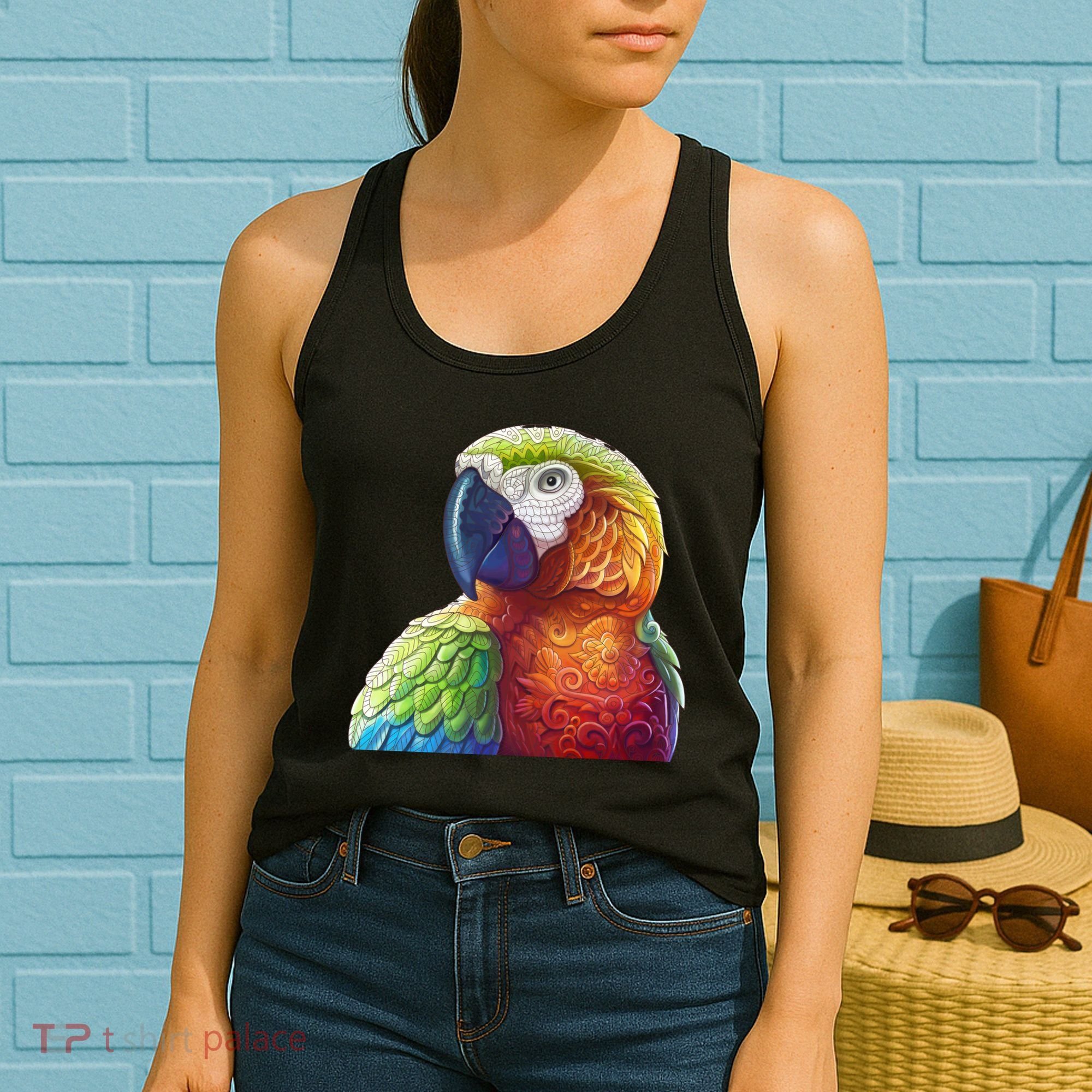 Wildlife - Scarlet Macaw Ara Parrot Women's Tank Top