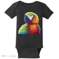 Wildlife - Scarlet Macaw Ara Parrot Baby Bodysuit thumb 0