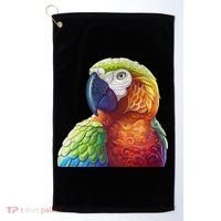 Wildlife - Scarlet Macaw Ara Parrot Golf Towel thumb 0
