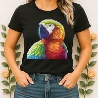 Wildlife - Scarlet Macaw Ara Parrot Women's T-Shirt thumb 2