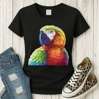 Wildlife - Scarlet Macaw Ara Parrot Women's T-Shirt thumb 3