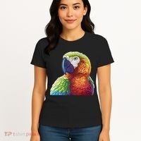 Wildlife - Scarlet Macaw Ara Parrot Women's T-Shirt thumb 4