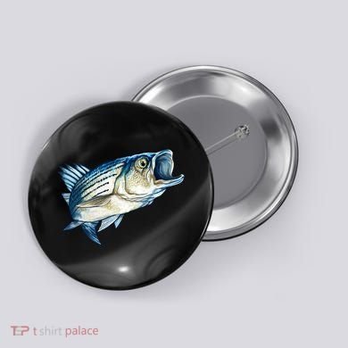 Wildlife - Striped Bass Button