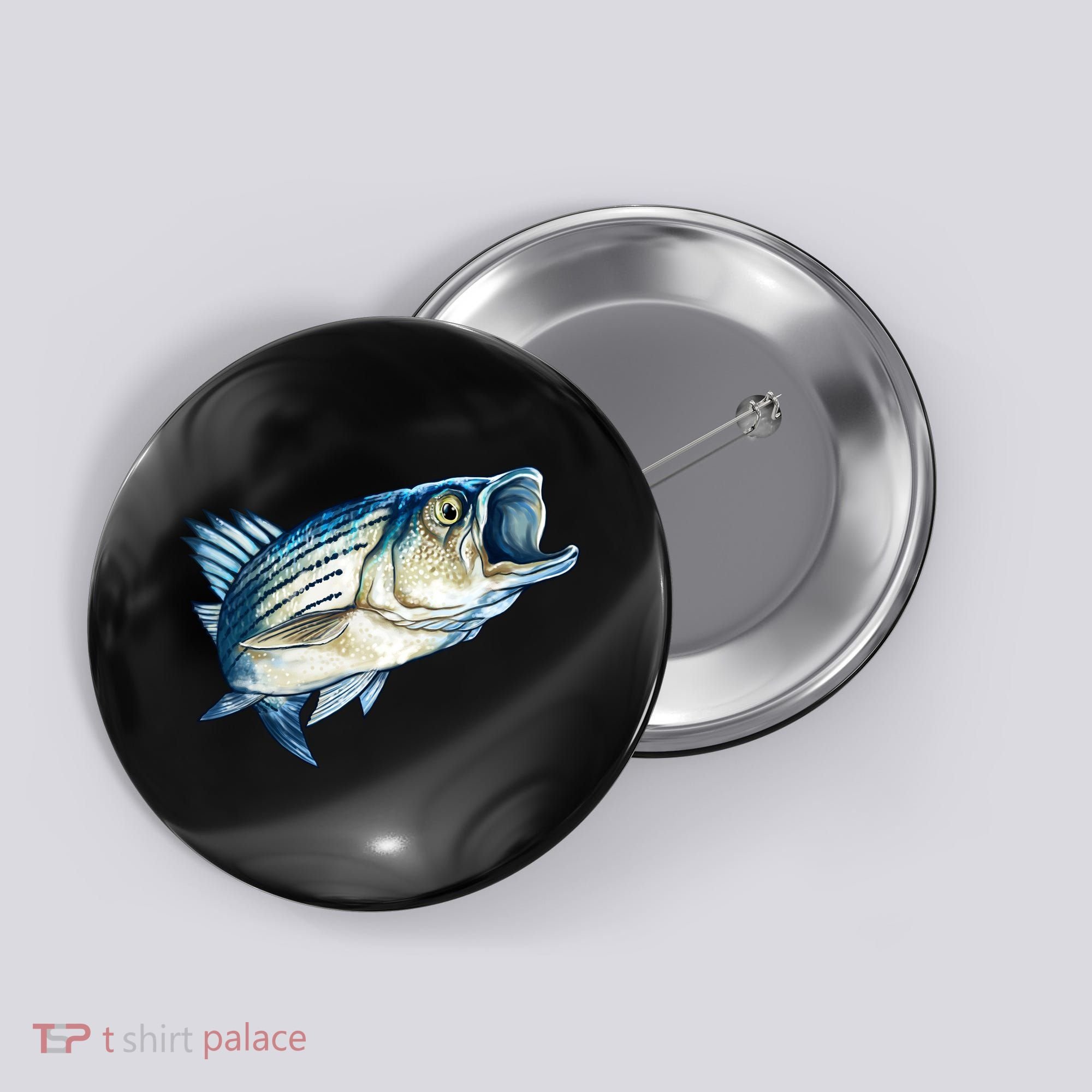Wildlife - Striped Bass Button
