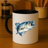 Wildlife - Striped Bass Coffee Mug thumb 4