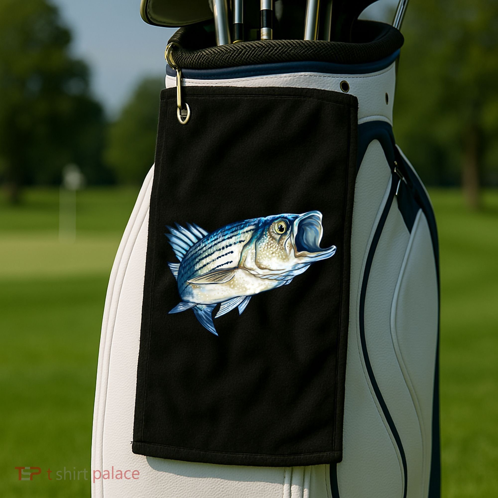 Wildlife - Striped Bass Golf Towel