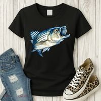 Wildlife - Striped Bass Women's T-Shirt thumb 3
