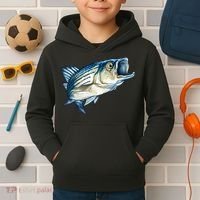 Wildlife - Striped Bass Kids Hoodie thumb 2