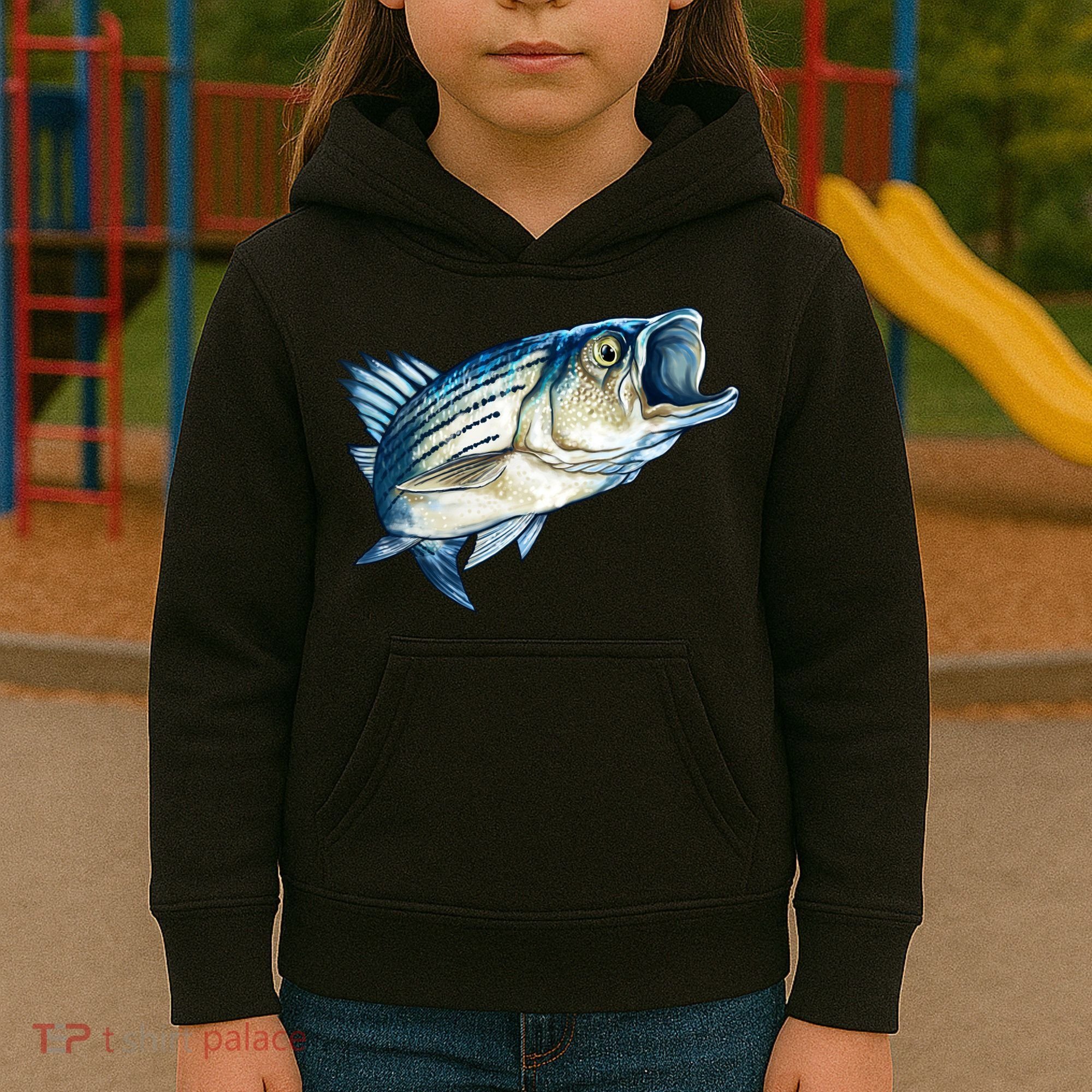 Wildlife - Striped Bass Kids Hoodie