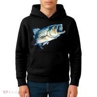 Wildlife - Striped Bass Kids Hoodie thumb 4