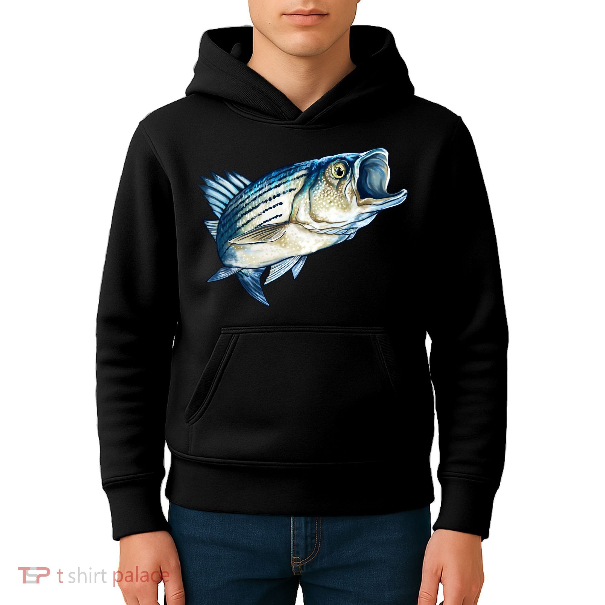 Wildlife - Striped Bass Kids Hoodie