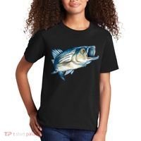 Wildlife - Striped Bass Kids T-Shirt thumb 2