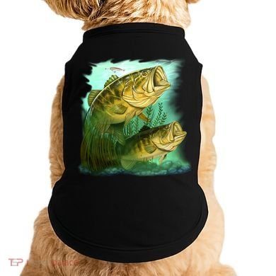 Wildlife - Two Jumping Bass Doggie Tank
