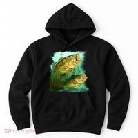 Wildlife - Two Jumping Bass Hoodie thumb 0