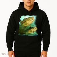 Wildlife - Two Jumping Bass Hoodie thumb 2