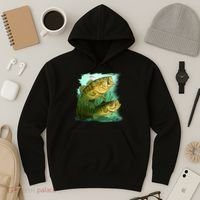 Wildlife - Two Jumping Bass Hoodie thumb 3