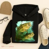 Wildlife - Two Jumping Bass Hoodie thumb 4