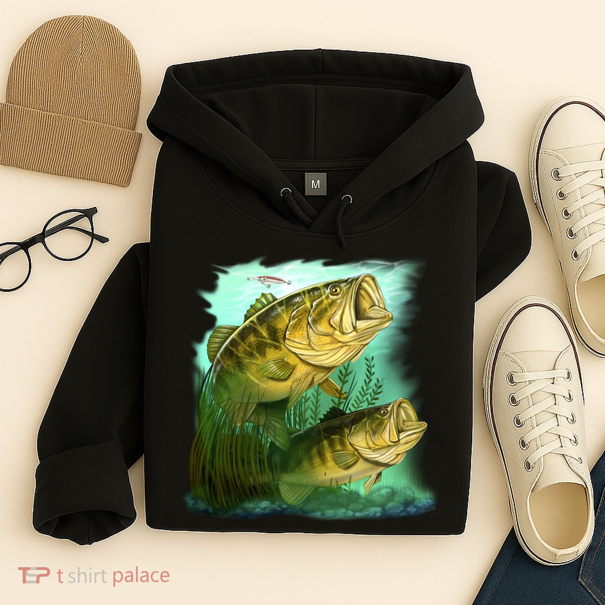 Wildlife - Two Jumping Bass Hoodie