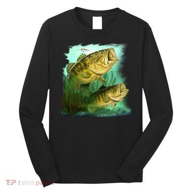 Wildlife - Two Jumping Bass Long Sleeve Shirt