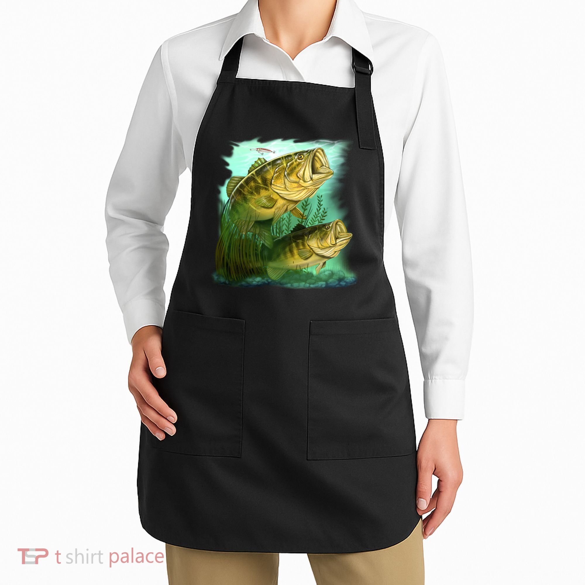 Wildlife - Two Jumping Bass Apron