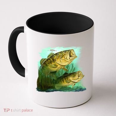 Wildlife - Two Jumping Bass Coffee Mug