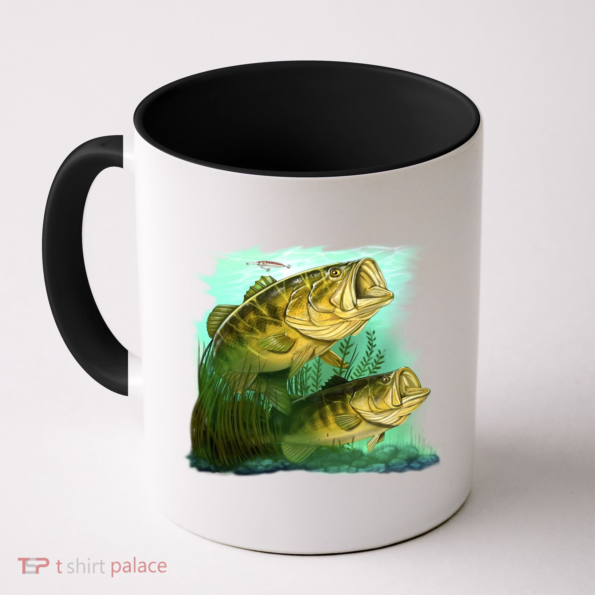 Wildlife - Two Jumping Bass Coffee Mug