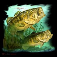 Wildlife - Two Jumping Bass Coffee Mug thumb 5