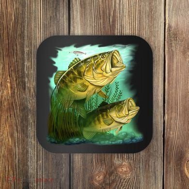 Wildlife - Two Jumping Bass Coaster