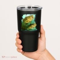 Wildlife - Two Jumping Bass Tumbler thumb 2