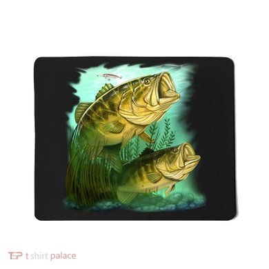 Wildlife - Two Jumping Bass Mousepad