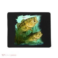 Wildlife - Two Jumping Bass Mousepad thumb 0