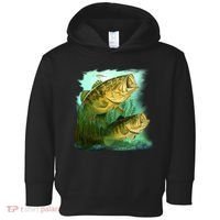 Wildlife - Two Jumping Bass Toddler Hoodie thumb 0