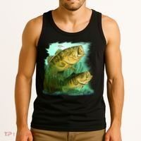 Wildlife - Two Jumping Bass Tank Top thumb 3