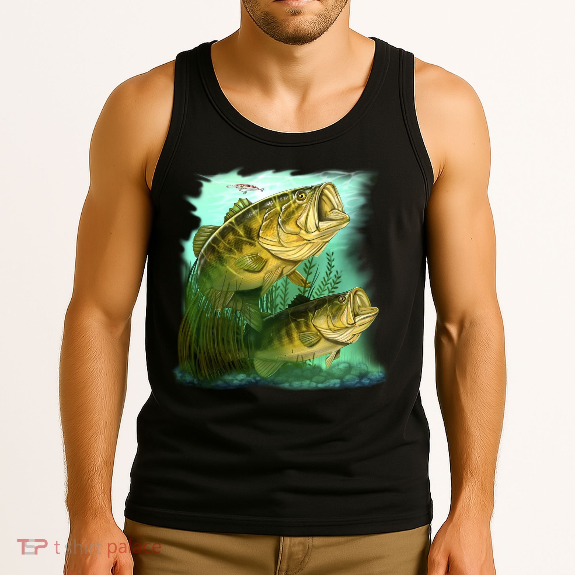 Wildlife - Two Jumping Bass Tank Top