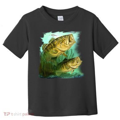 Wildlife - Two Jumping Bass Toddler T-Shirt
